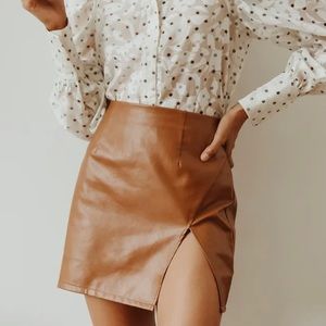 NWT Lulus Vegan Leather Skirt